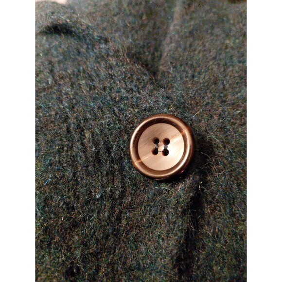 Eileen Fisher SP Teal Soft Mohair Wool Grampacore Button Down Cardigan Sweater - Picture 10 of 10